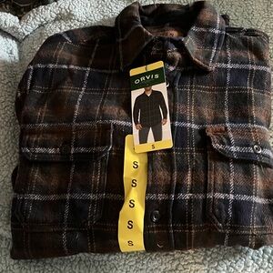 Orvis Classic shirt. 👕 Blue & Black, Size Small